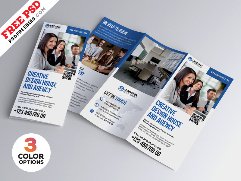 Detail Tri Fold Brochure Psd Template Free Download Nomer 12