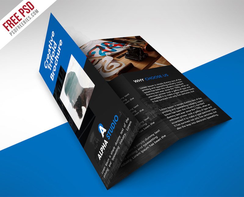 Detail Tri Fold Brochure Psd Template Free Download Nomer 7