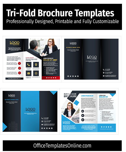 Detail Tri Fold Template Free Download Nomer 18