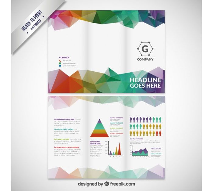 Detail Tri Fold Template Free Download Nomer 3