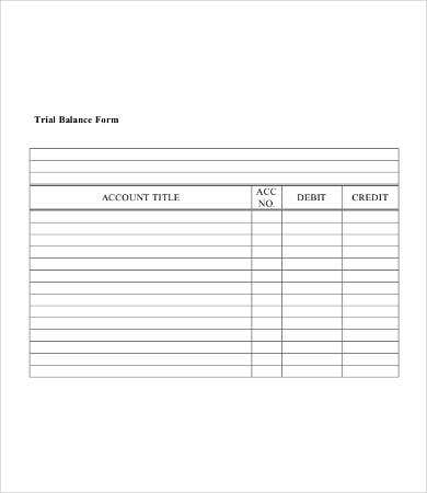 Detail Trial Balance Excel Template Nomer 45