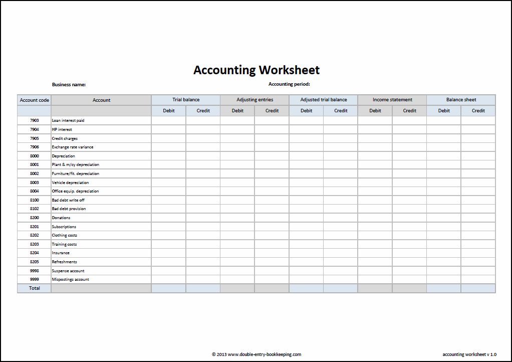 Detail Trial Balance Excel Template Nomer 51