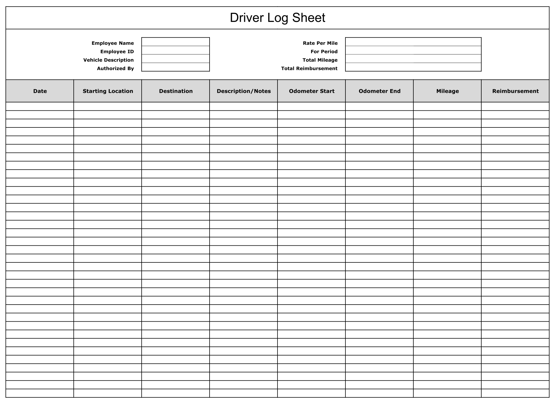 Detail Truck Manifest Template Nomer 33