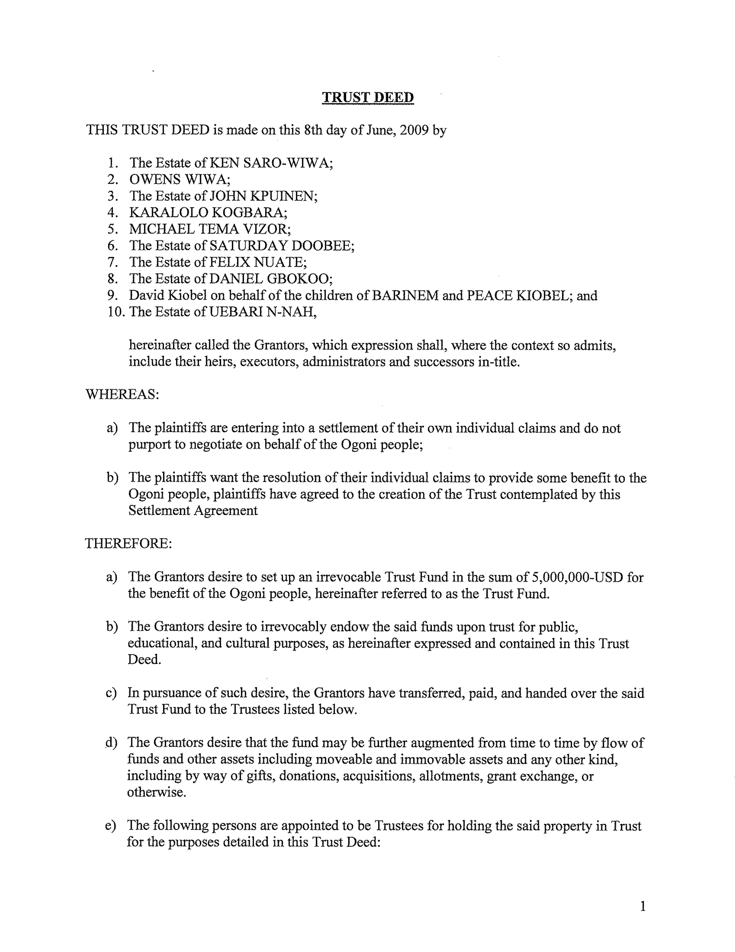 Detail Trustee Resolution Template Nomer 17