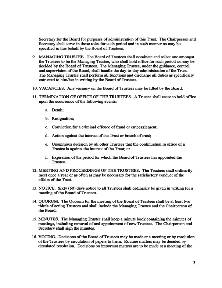 Detail Trustee Resolution Template Nomer 24