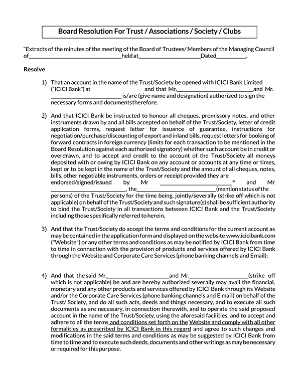 Detail Trustee Resolution Template Nomer 29