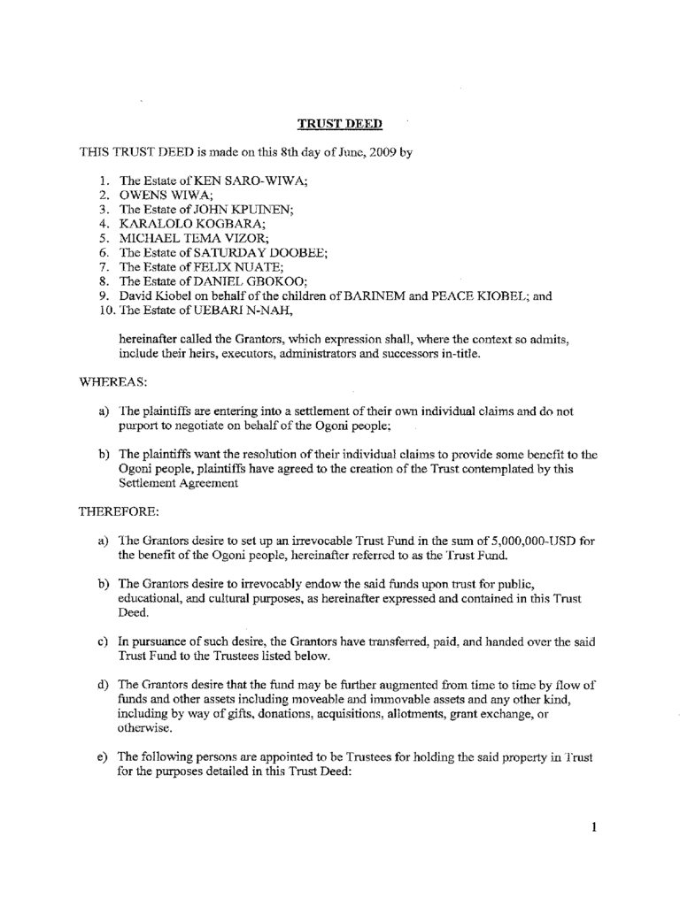 Detail Trustee Resolution Template Nomer 38