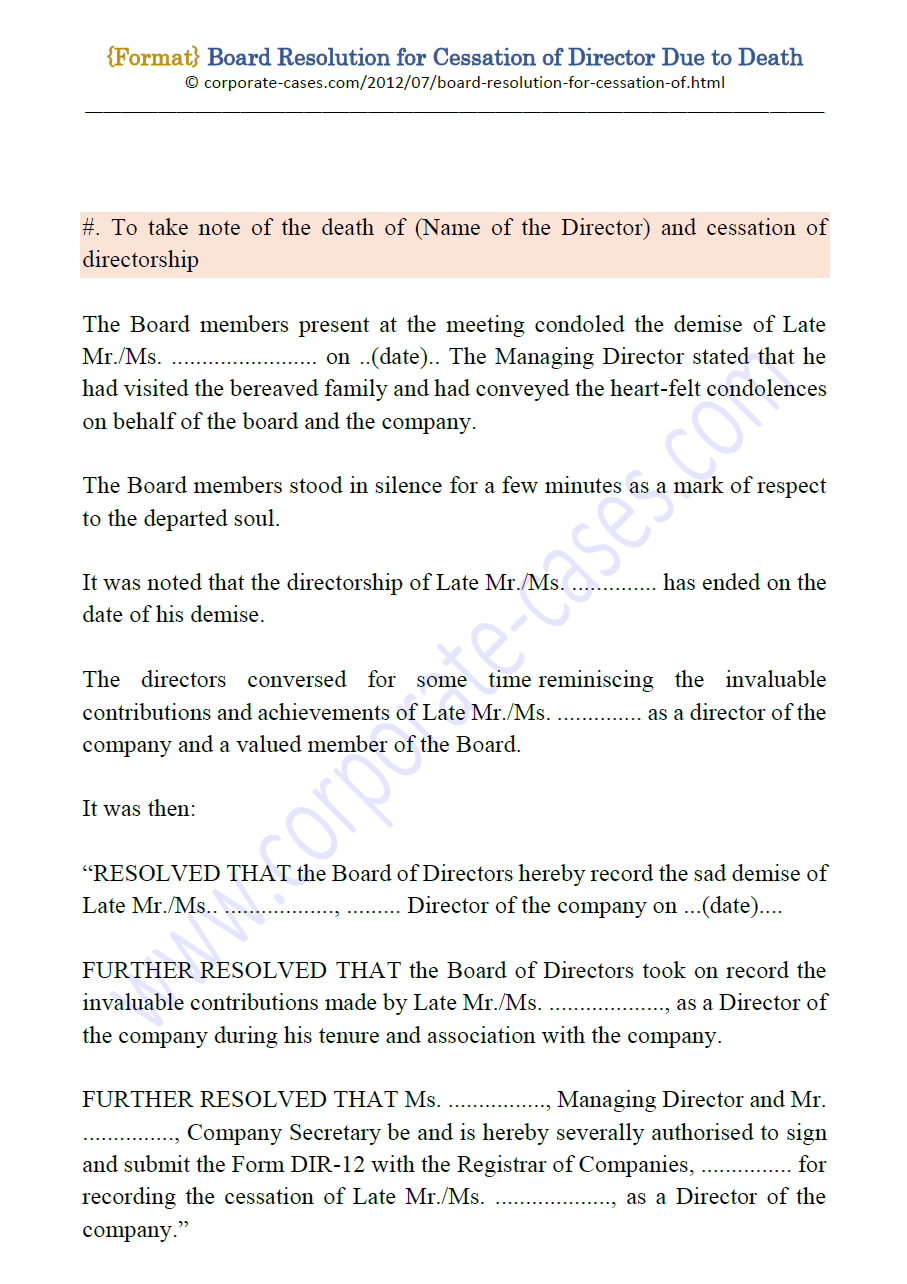Detail Trustee Resolution Template Nomer 45