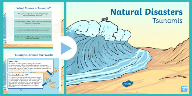 Detail Tsunami Powerpoint Template Nomer 10