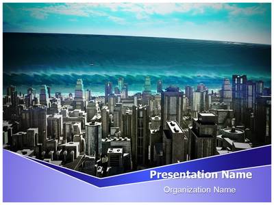 Detail Tsunami Powerpoint Template Nomer 22