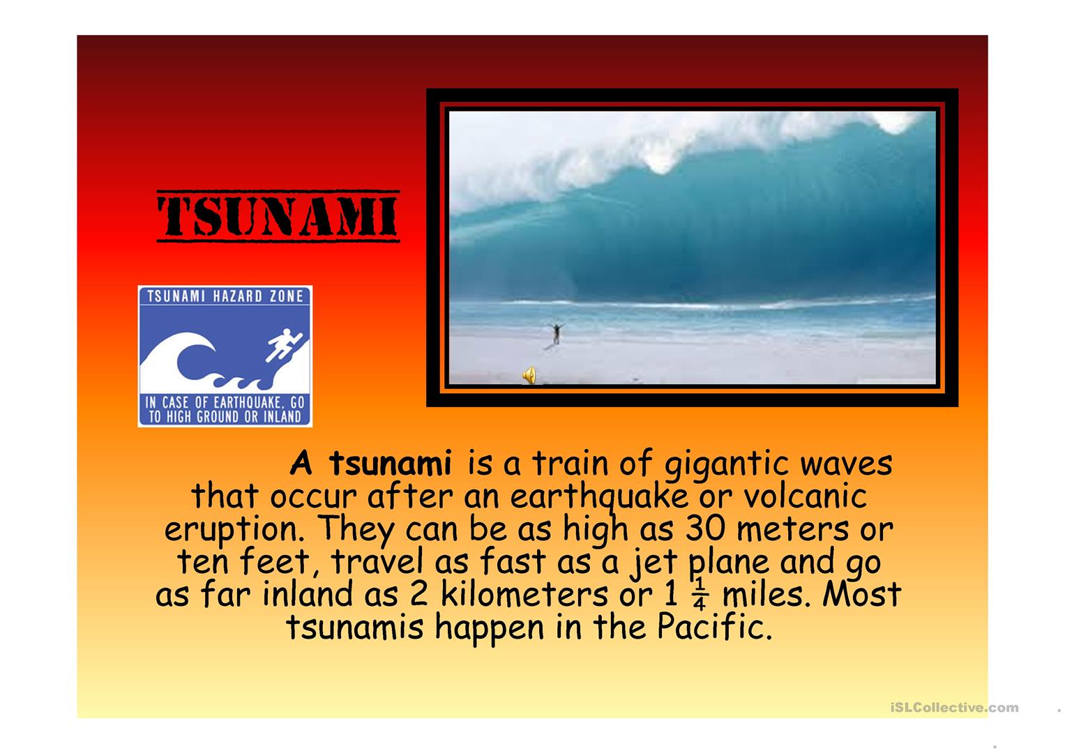 Detail Tsunami Powerpoint Template Nomer 30