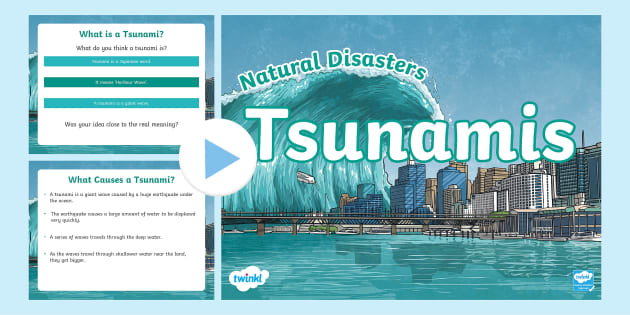 Detail Tsunami Powerpoint Template Nomer 33