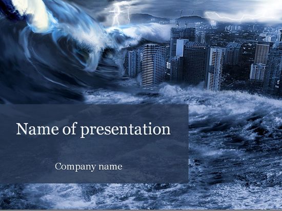 Detail Tsunami Powerpoint Template Nomer 6