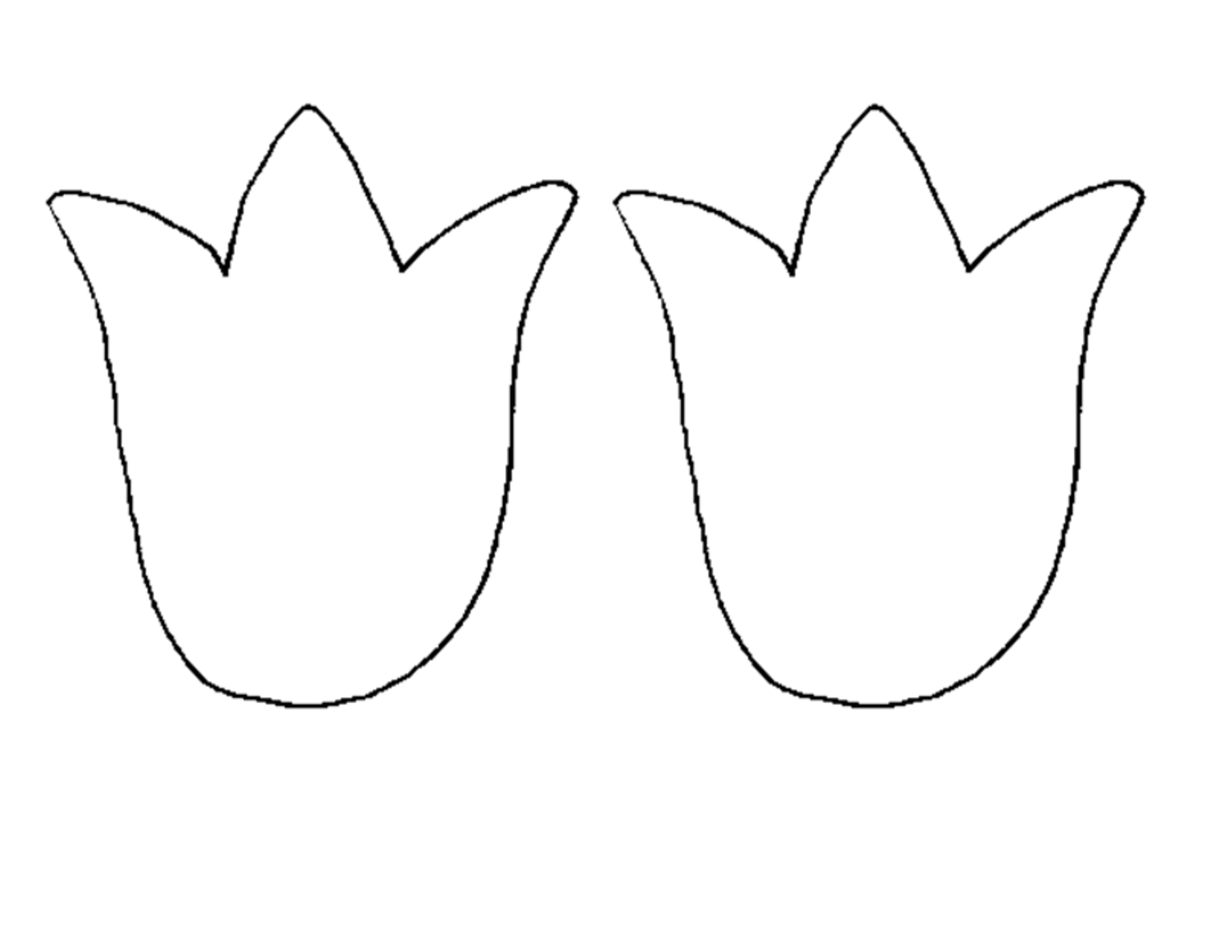 Detail Tulip Template To Print Nomer 2