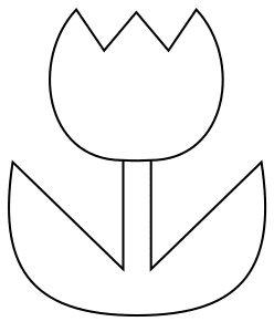 Detail Tulip Template To Print Nomer 16