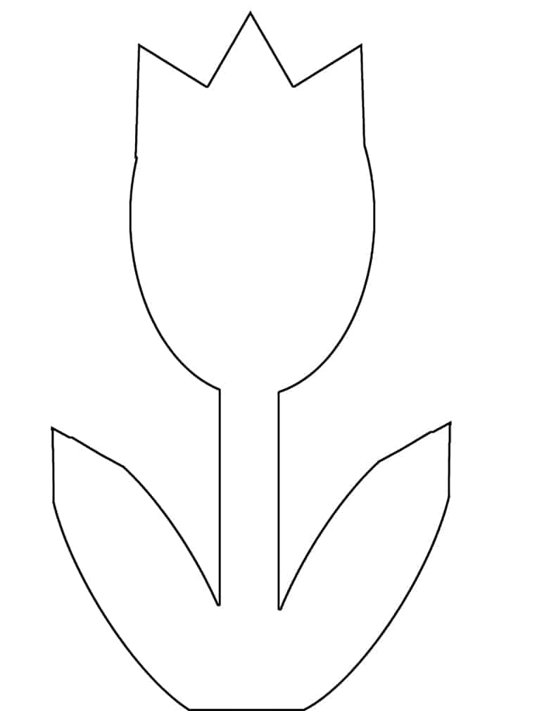 Detail Tulip Template To Print Nomer 18