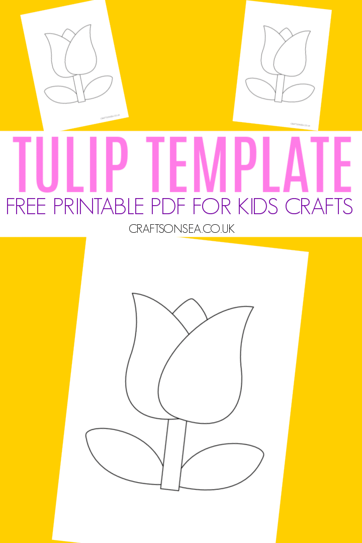 Detail Tulip Template To Print Nomer 29