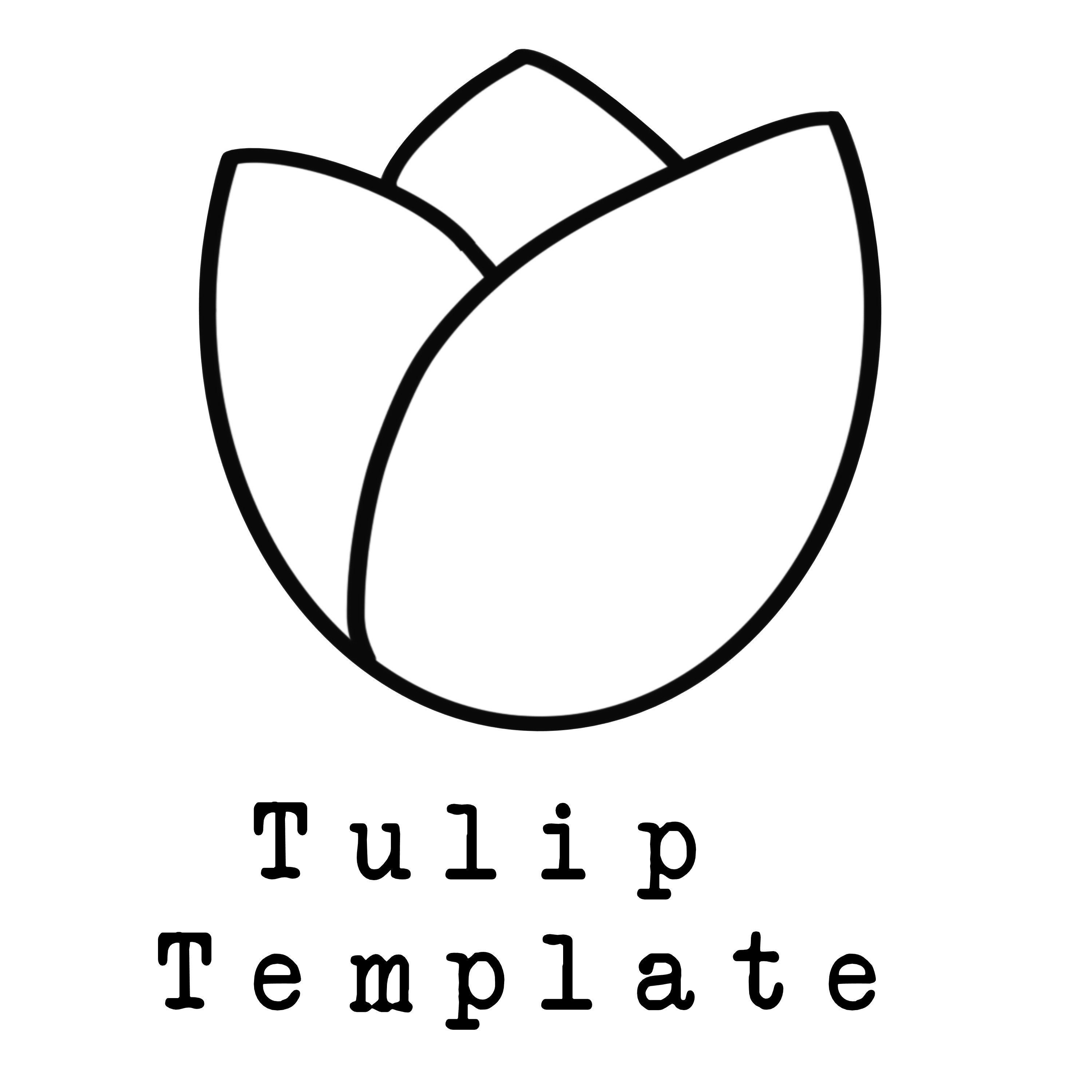 Detail Tulip Template To Print Nomer 44