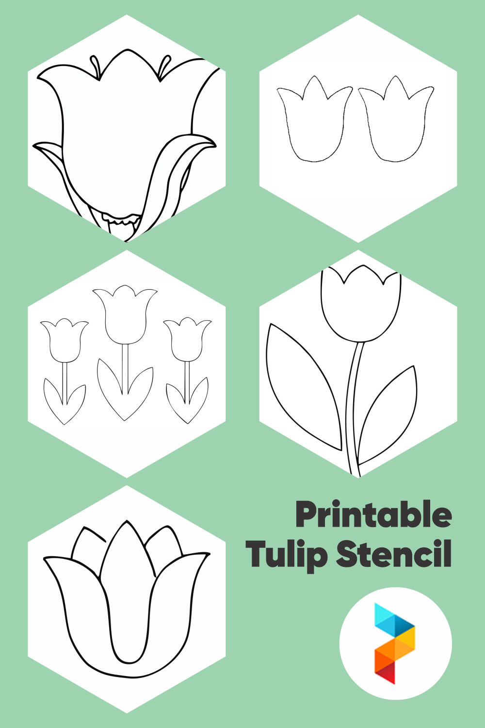 Detail Tulip Template To Print Nomer 46