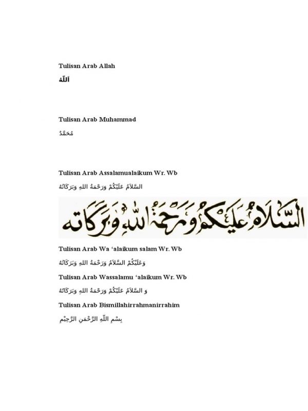 Detail Tulisan Assalamualaikum Dalam Bahasa Arab Nomer 46