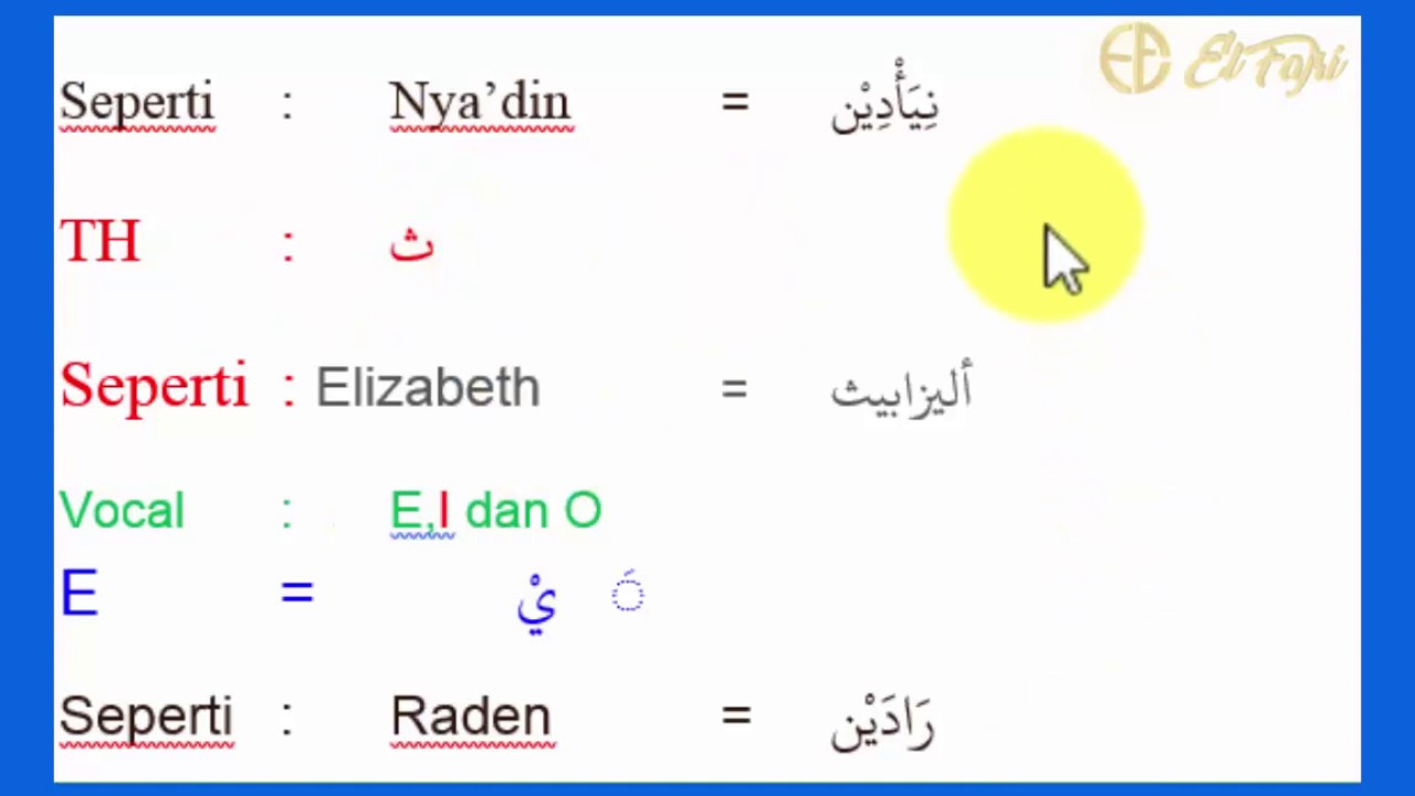 Tulisan Nama Bahasa Arab - KibrisPDR