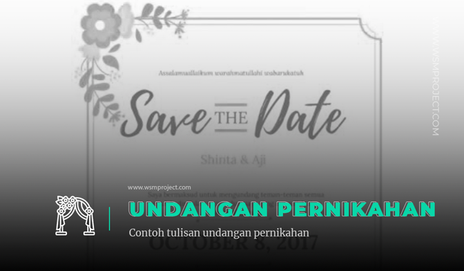 Detail Tulisan Untuk Undangan Pernikahan Nomer 42