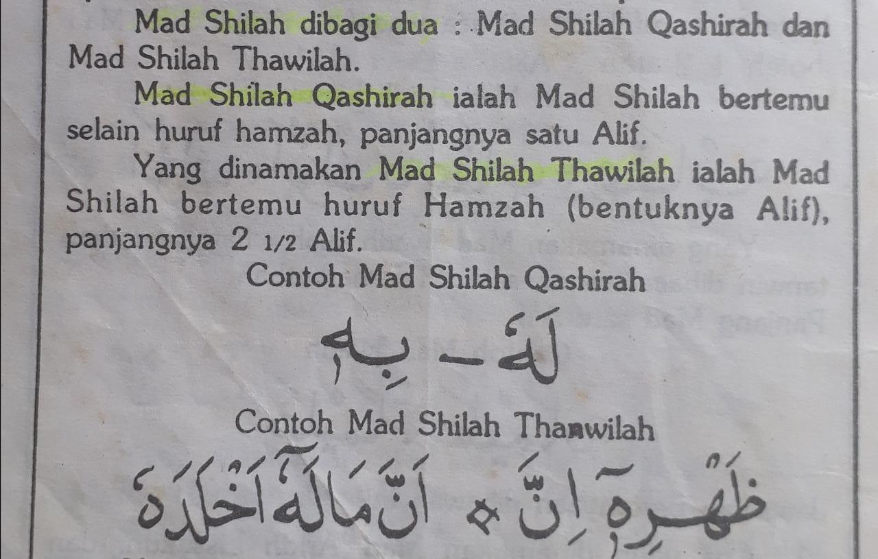 Tuliskan 10 Contoh Mad Shilah Thawilah - KibrisPDR