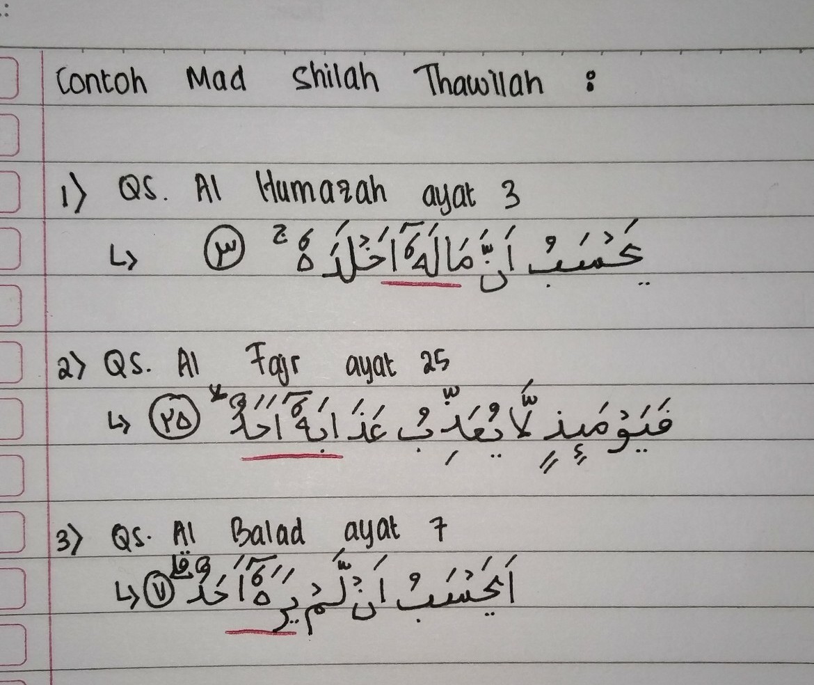 Detail Tuliskan 10 Contoh Mad Shilah Thawilah Nomer 11