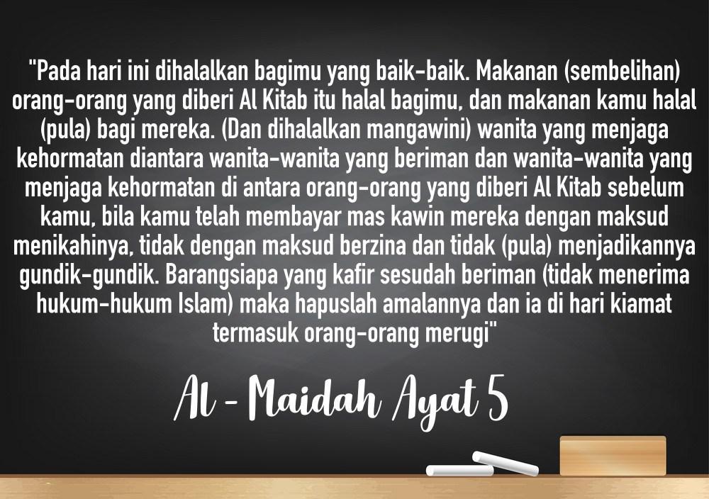 Detail Tuliskan Surat Al Maidah Ayat 3 Beserta Artinya Nomer 50