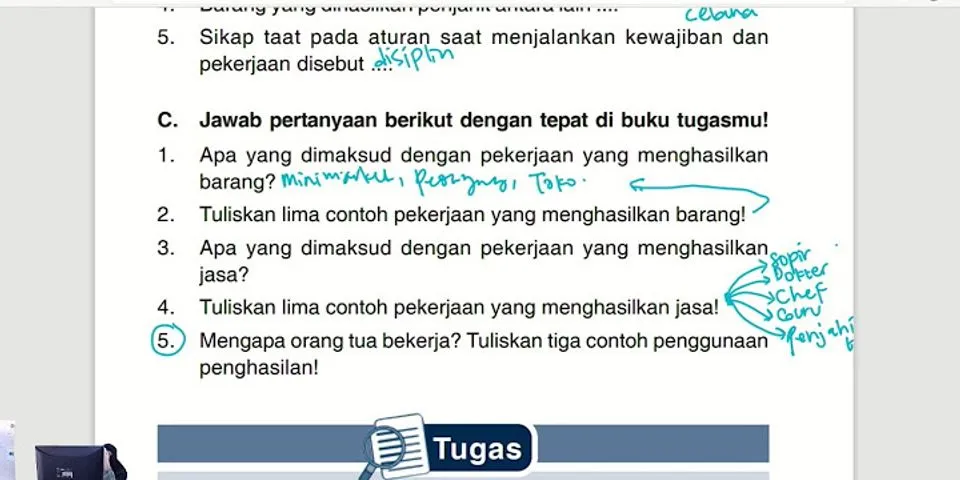 Detail Tuliskan Tiga Contoh Pekerjaan Yang Menghasilkan Barang Nomer 28