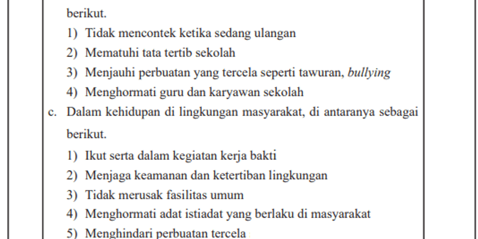 Detail Tuliskan Tiga Contoh Tata Tertib Di Sekolah Nomer 12