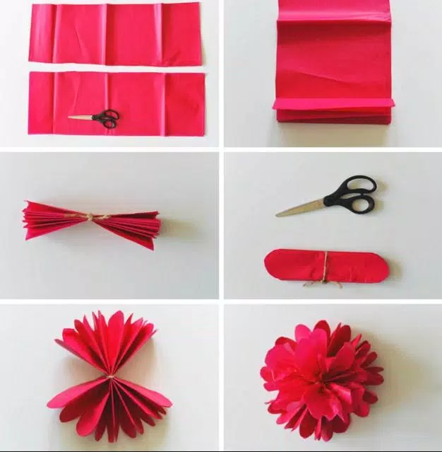 Detail Tutorial Bunga Dari Kertas Krep Nomer 2