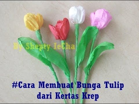 Detail Tutorial Bunga Dari Kertas Krep Nomer 5