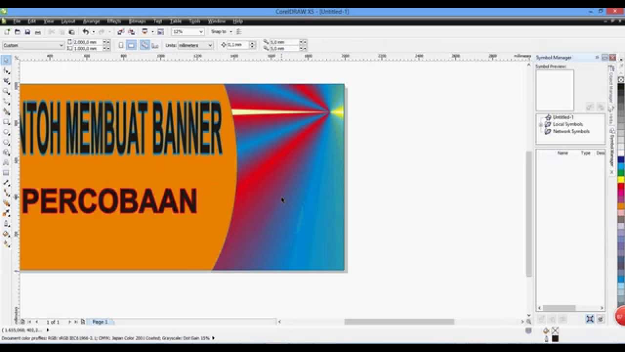 Detail Tutorial Corel Draw X4 Membuat Banner Nomer 19