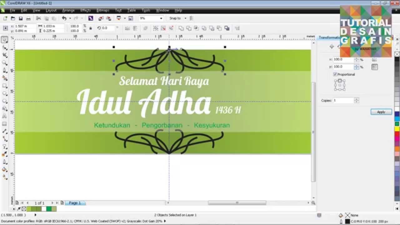 Detail Tutorial Desain Corel Draw Nomer 15