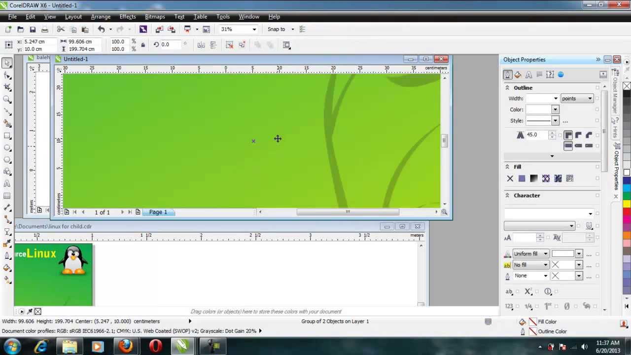 Detail Tutorial Desain Grafis Corel Draw X6 Nomer 8