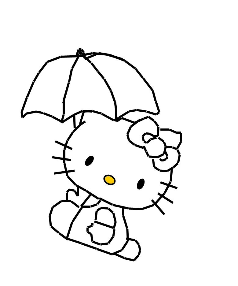 Detail Tutorial Gambar Hello Kitty Nomer 28