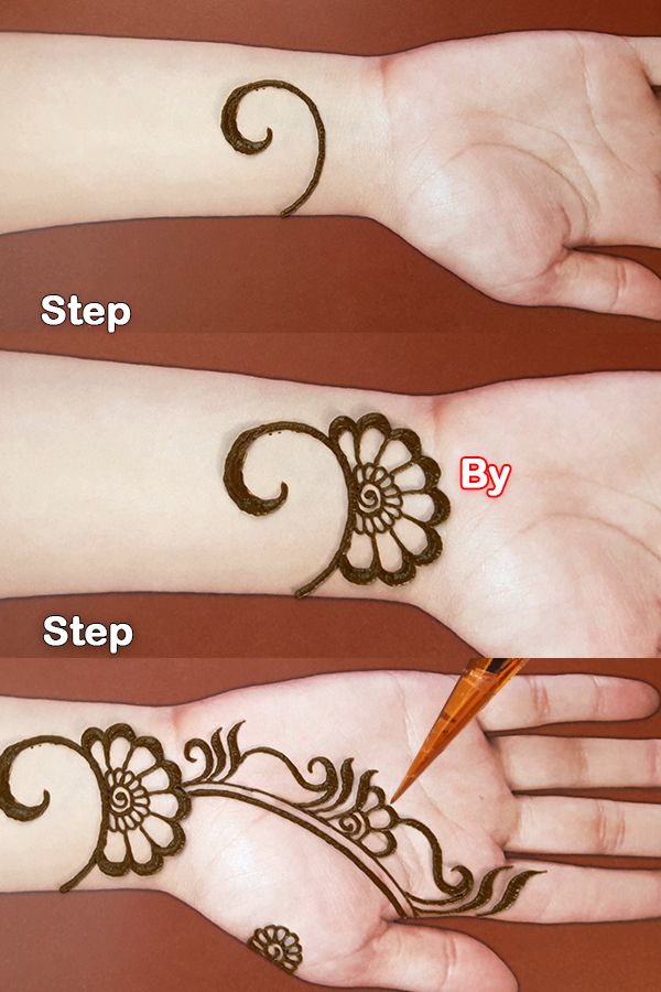 Detail Tutorial Henna Simple Nomer 2