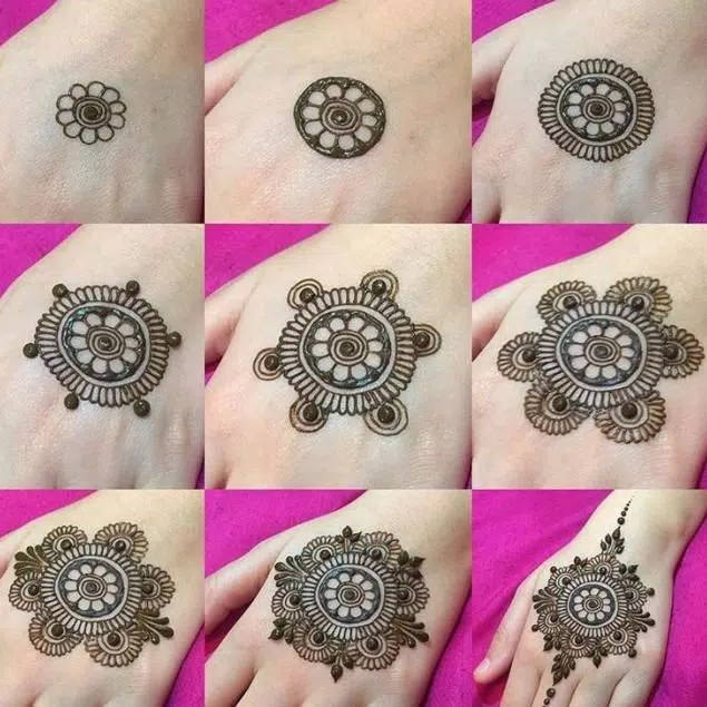 Detail Tutorial Henna Simple Nomer 4