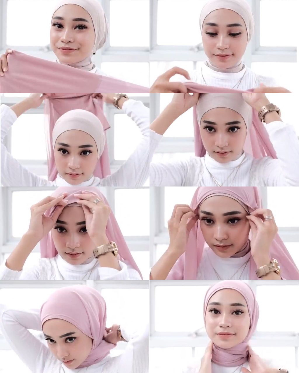 Detail Tutorial Hijab Buat Lebaran Nomer 2