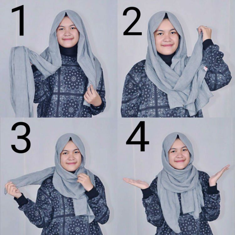 Detail Tutorial Hijab Buat Lebaran Nomer 13