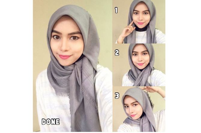 Detail Tutorial Hijab Buat Lebaran Nomer 15