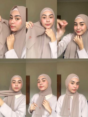 Detail Tutorial Hijab Buat Lebaran Nomer 33