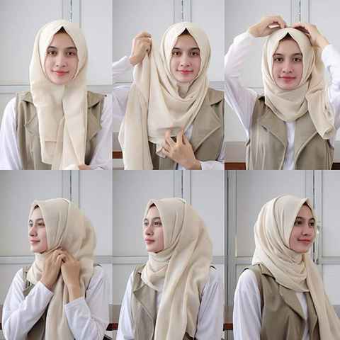 Detail Tutorial Hijab Buat Lebaran Nomer 10