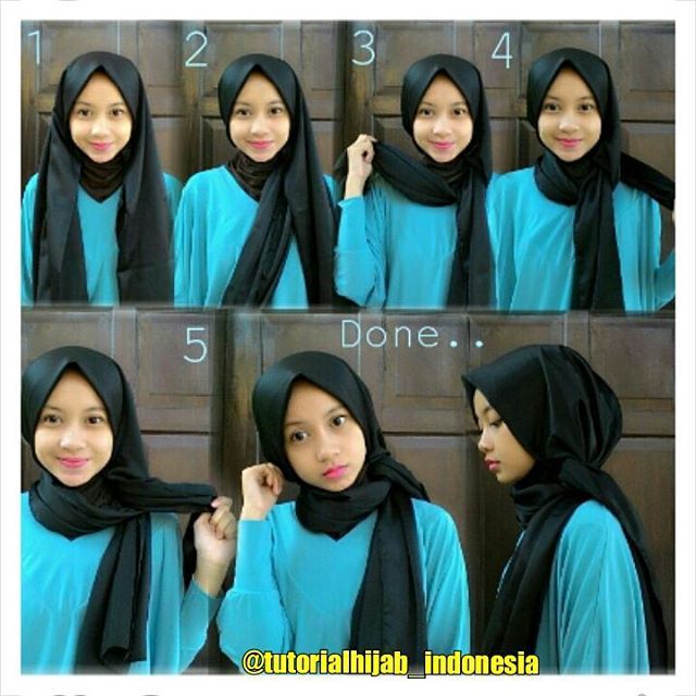 Detail Tutorial Hijab Kekinian Simple Nomer 12