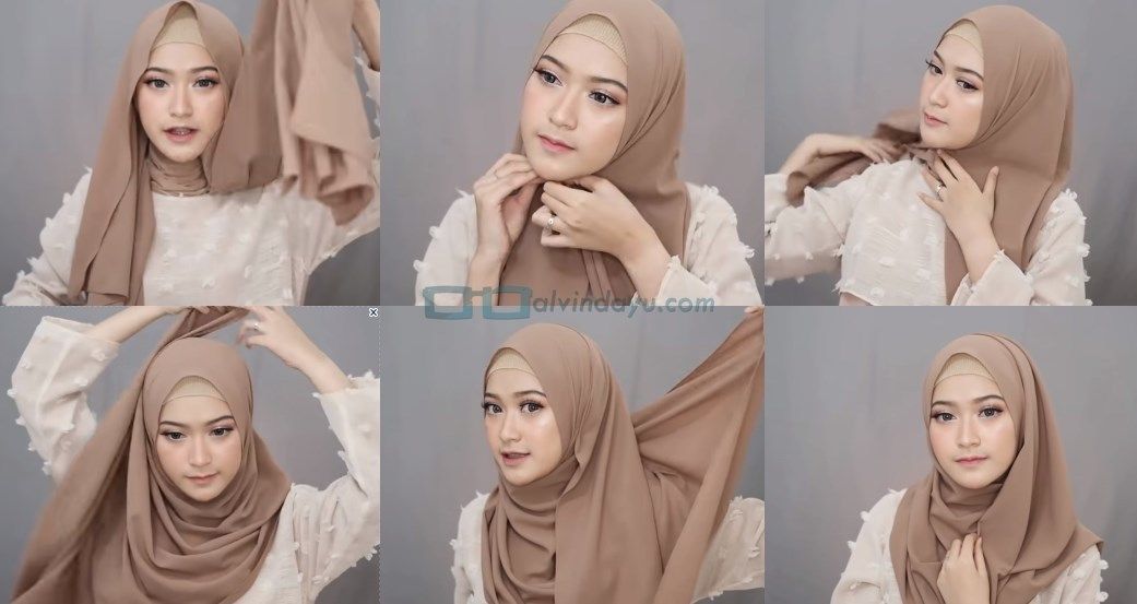 Detail Tutorial Hijab Kekinian Simple Nomer 14