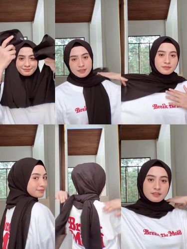 Detail Tutorial Hijab Kekinian Simple Nomer 17