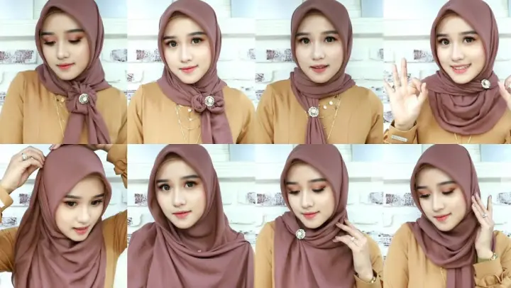 Detail Tutorial Hijab Kekinian Simple Nomer 21