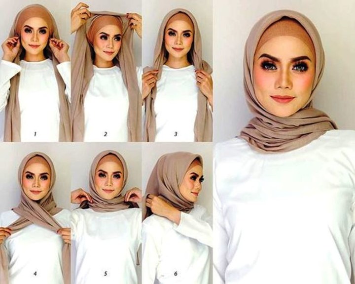 Detail Tutorial Hijab Kekinian Simple Nomer 5