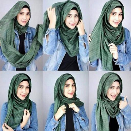 Detail Tutorial Hijab Kekinian Simple Nomer 47